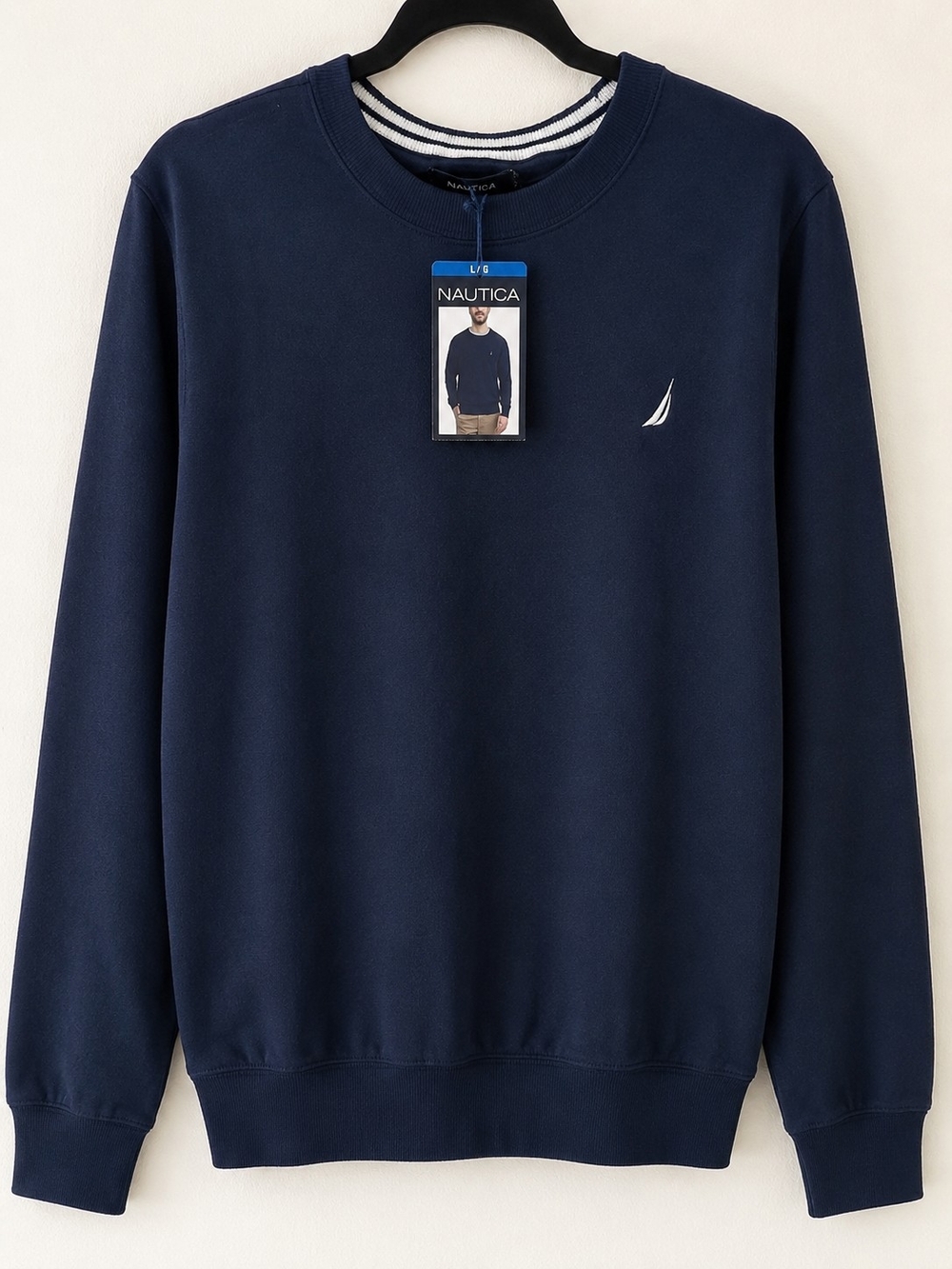 Nautica Navy Crewneck Sweater NWT Size Large